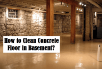 How to clean concrete floor in basement How to clean concrete floor in basement