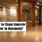 How to clean concrete floor in basement