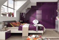 How to decorate purple bedroom