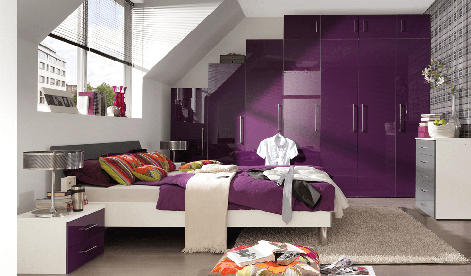 How to decorate purple bedroom How to decorate purple bedroom