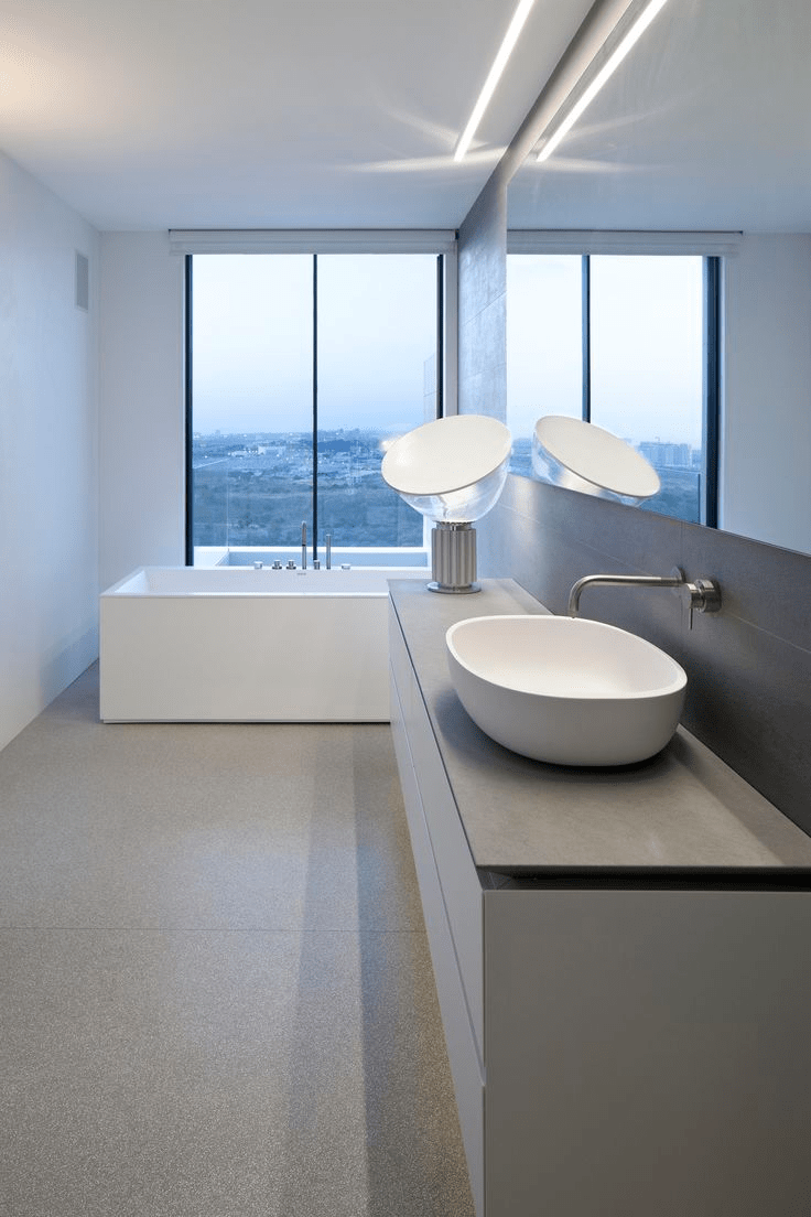 Natural lighting for bathroom