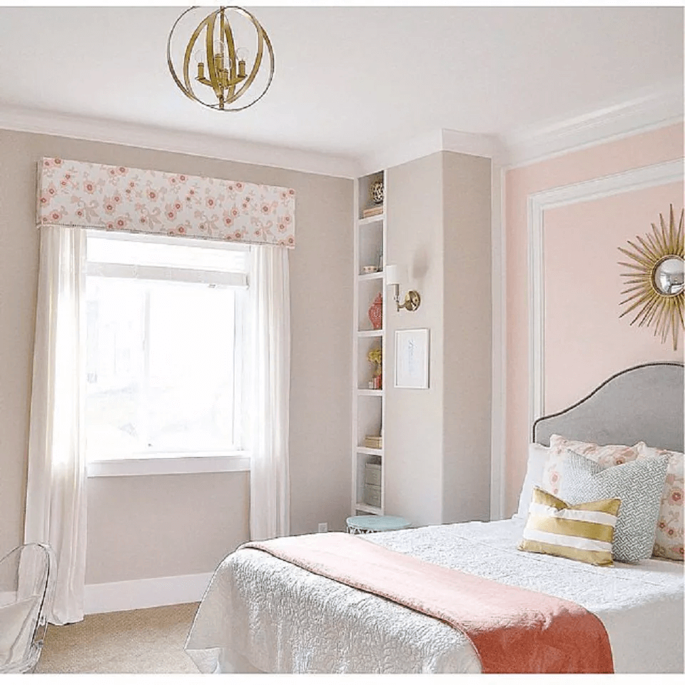 Pastel color master bedroom romantic
