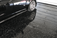 Black colors epoxy garage floor images