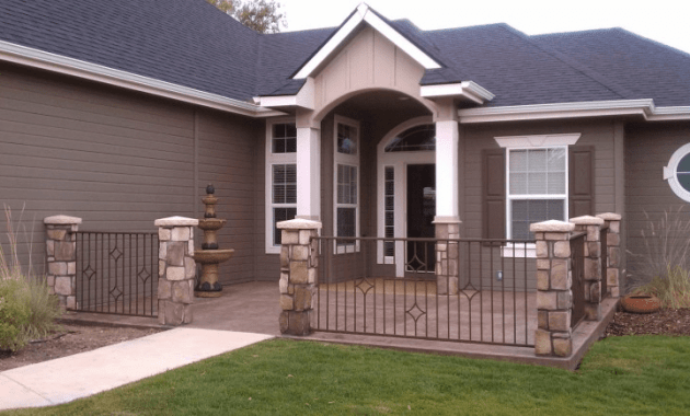 Aluminum front porch railing Aluminum front porch railing
