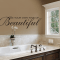 Different Ways How to Decorate a Bathroom Wall using typhography