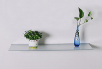 Glass wall shelves for living room Glass wall shelves for living room