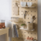 How to Decorate A Bare Kitchen Wall with peg board