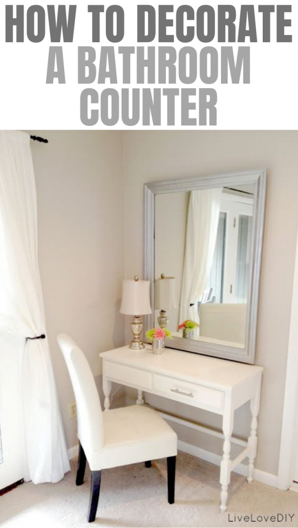 How to Decorate a Bathroom Counter: Some of the Simple Things