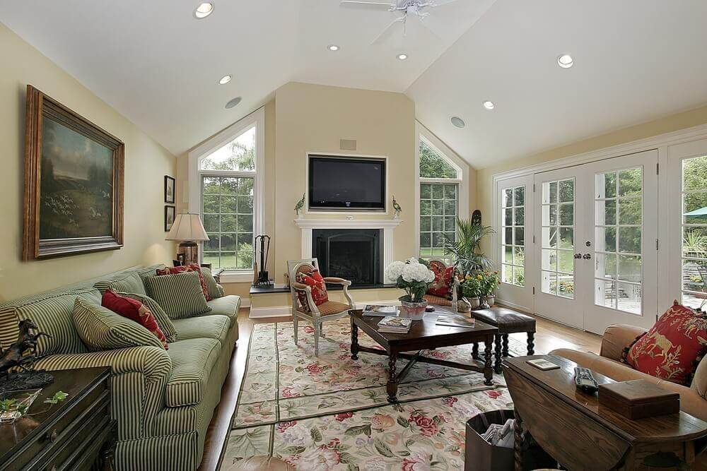 How to Decorate a Large Wall with Vaulted Ceilings