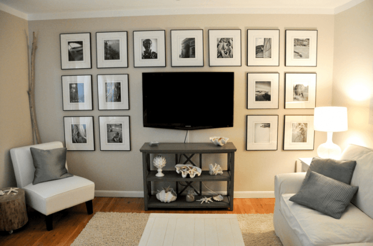 How to Decorate A Wall Behind a TV Creatively