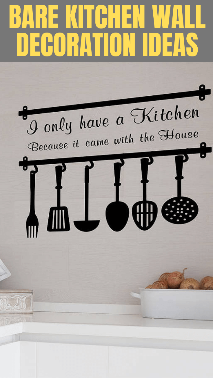 How To Decorate A Bare Kitchen Wall With These Five Items