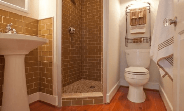 Small bathroom design with corner shower Small bathroom design with corner shower