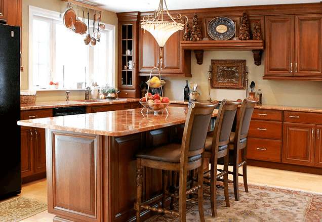 Brown wooden Kitchen Island Table with Chairs Brown wooden Kitchen Island Table with Chairs