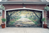 Garage door mural Garage door mural