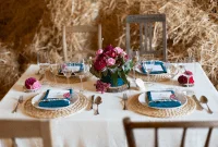 Jewel tone thanksgiving Dining table decoration accessories