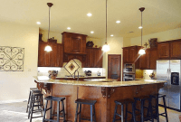 Kitchen Island with Breakfast Bar and Granite Top