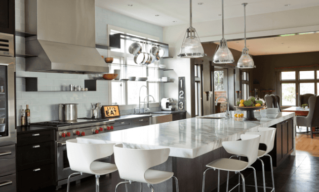 Kitchen cabinets on long island with white chairs and granite top Kitchen cabinets on long island with white chairs and granite top