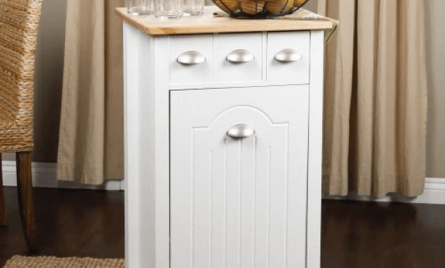 Kitchen island trash can holder Kitchen island trash can holder