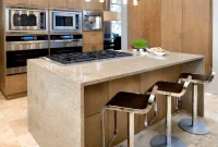 Kitchen island with stove top and seating Kitchen island with stove top and seating