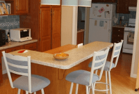 L Shaped Kitchen Island Breakfast Bar Design