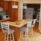 L Shaped Kitchen Island Breakfast Bar Design