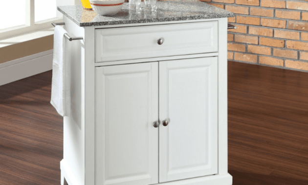 Portable kitchen island with granite top Portable kitchen island with granite top