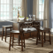 Wood Kitchen Island Bar Table with cabinet