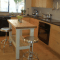 Wooden Small Ikea Portable Kitchen Island with seating stainless steel