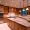 2 Tier Kitchen Island with granite counter top