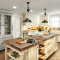 Antique kitchen island butcher block top