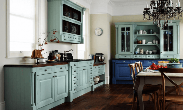 Blue paint kitchen cabinet glaze colors rustic design Blue paint kitchen cabinet glaze colors rustic design