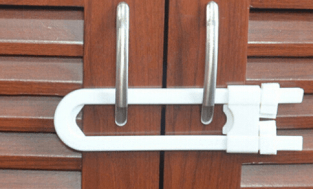 Cabinet door lock child safety