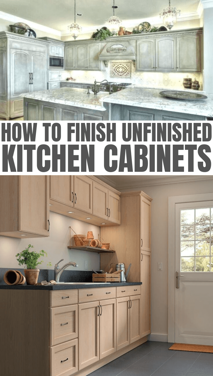 How to Finish Unfinished Kitchen Cabinets - EasyHomeTips.org