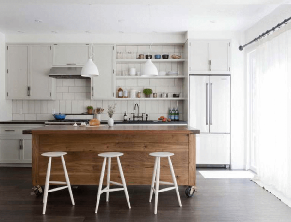 Kitchen Island on Wheels with Seating - EasyHomeTips.org