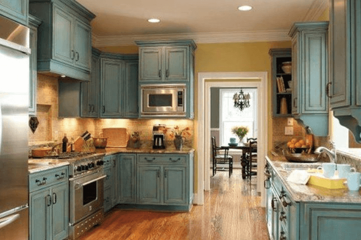 How To Paint Kitchen Cabinets With Chalk Paint To Look Antique