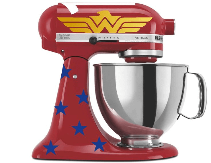 Red wonder women kitchenaid mixer decals Red wonder women kitchenaid mixer decals