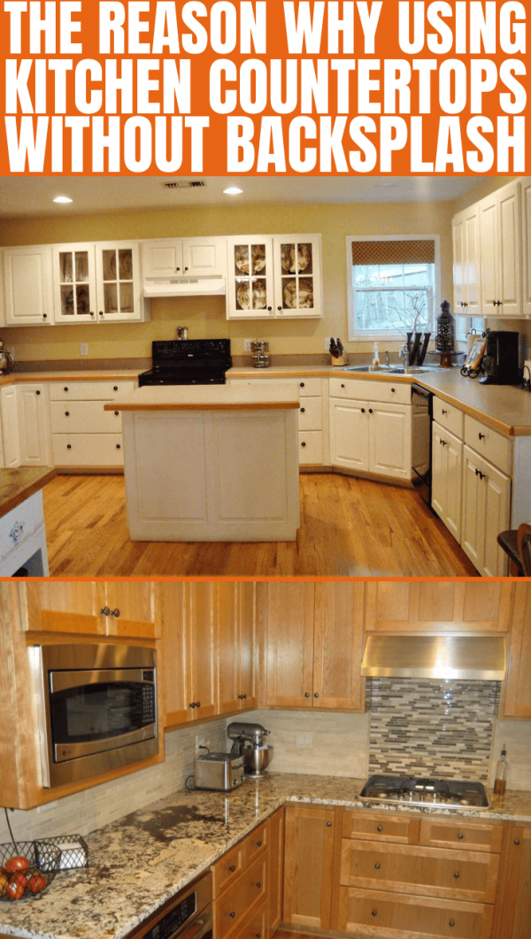 Kitchen Countertop No Backsplash