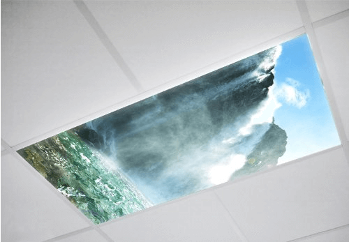 Waterfall Fluorescent light covers