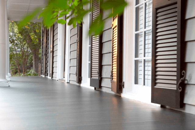 Aeratis porch flooring