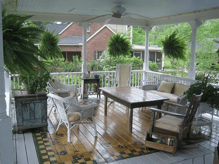 Country House porch flooring paint