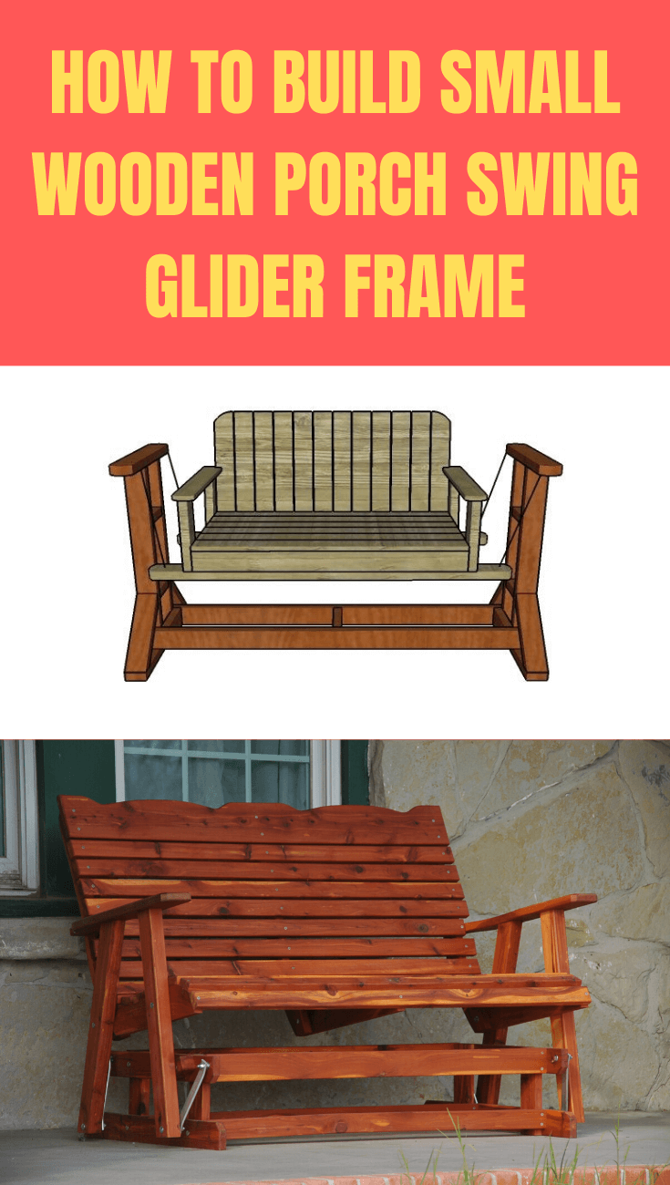 How to Build Small Wooden Porch Swing Glider Frame step by step