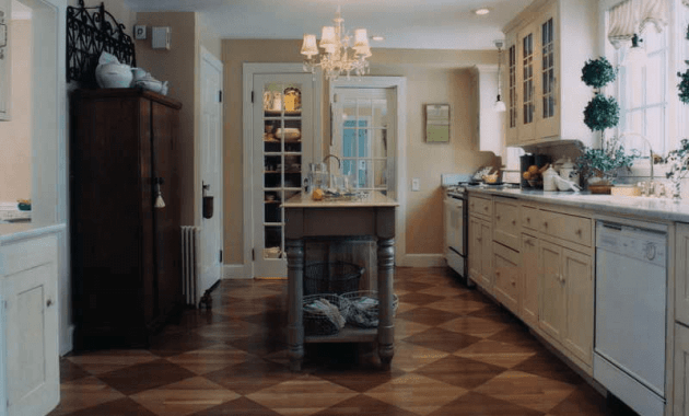 Kitchen enginered wood flooring tile
