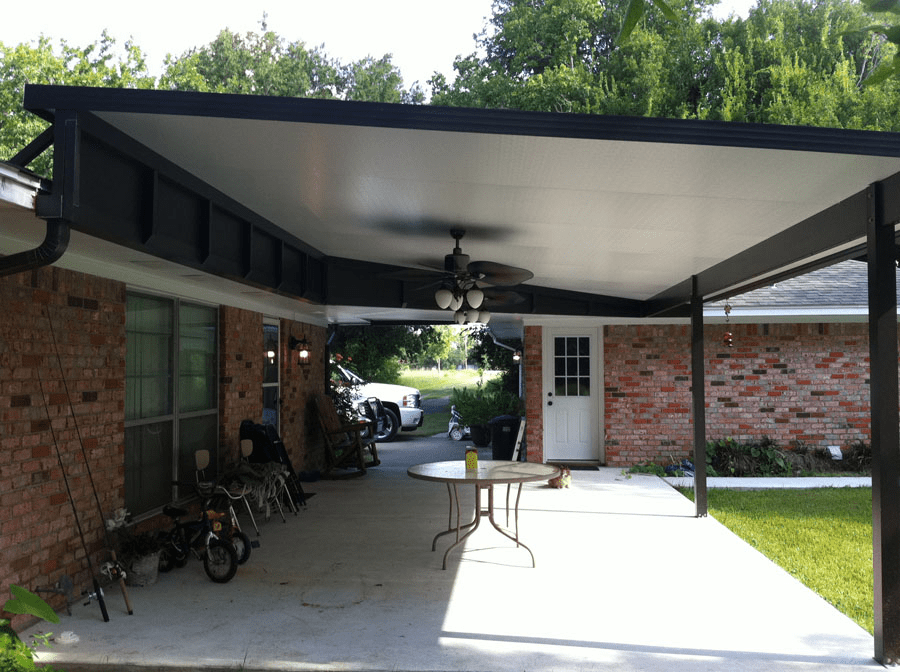 Metal porch covers