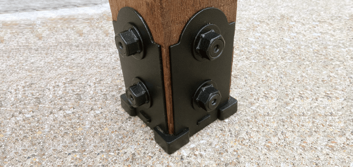 Porch post metal base