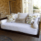 Porch swing with cushions