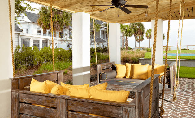 Reclaimed wood porch swing