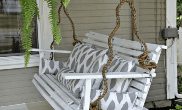 Rustic Porch Swing Chain Covers Ideas