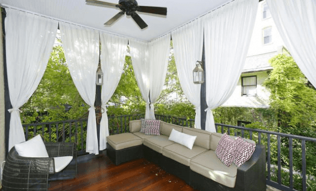 Screen Porch Weather fabric Curtains