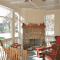 Screened in Porch with Fireplace