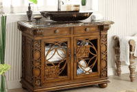 Antique bathroom vanity with vessel sink Antique bathroom vanity with vessel sink